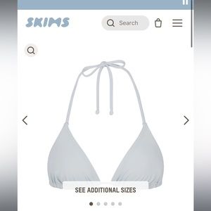 NWT skims triangle bikini top